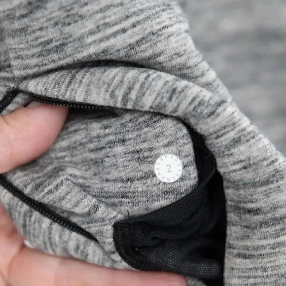 Lululemon Snuggle Up Jacket Heathered Space Dyed  Black Slub / Black | 2 - Picture 10 of 13
